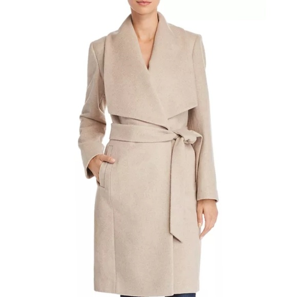 Cole Haan Jackets & Blazers - Cole Haan Slick Wool-Blend Wrap Coat NWOT -  4